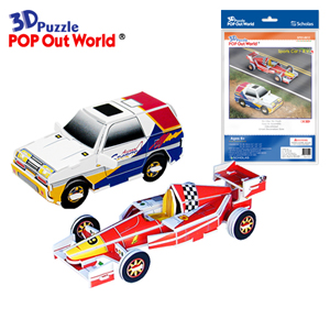 3D Puzzle Sports Car/R.V.  Made in Korea